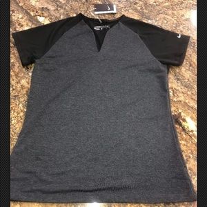 Nike Women's Dri-Fit Golf Shirt Tour Mesh V-Neck